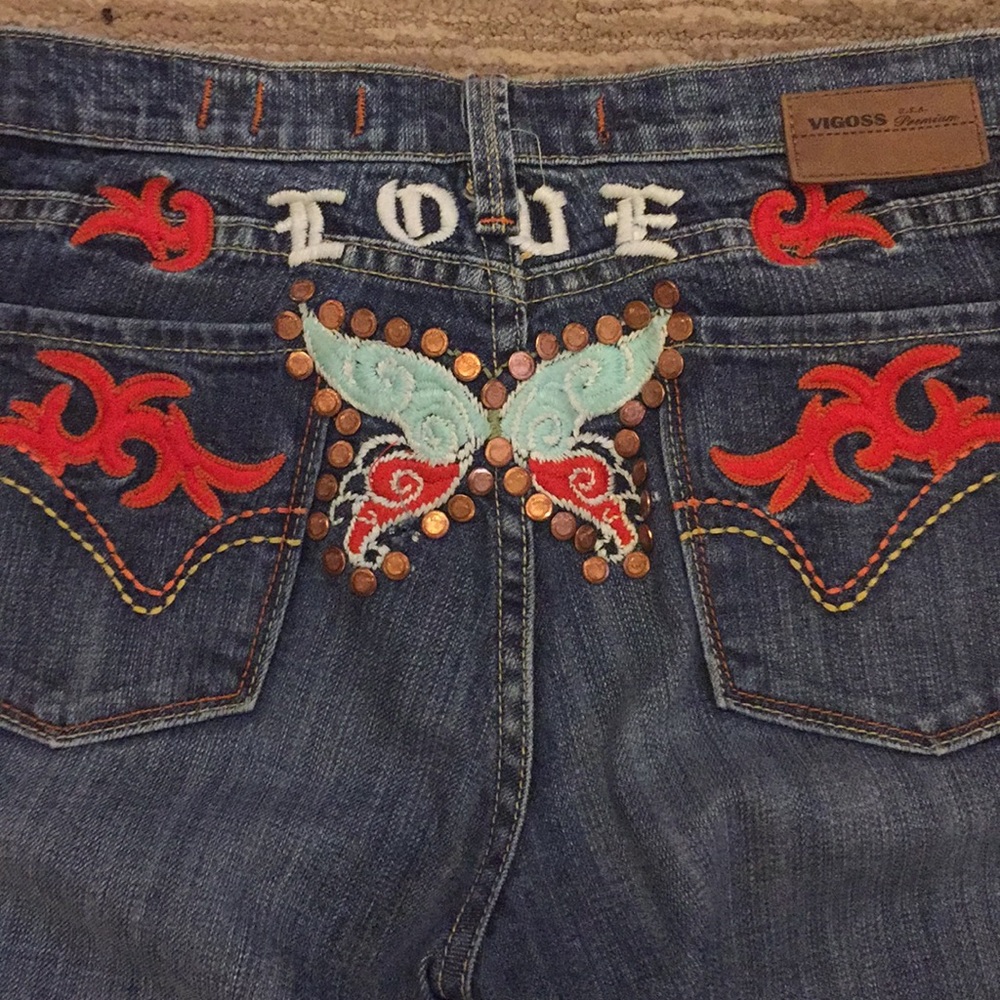 Embroidered jeans